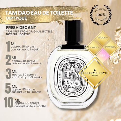 PERFUME DECANT Dipqtyque Tam Dao Eau de Toilette