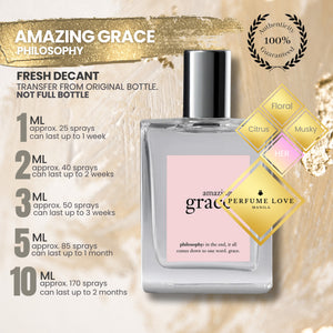 PERFUME DECANT Philosophy Amazing Grace Eau de Parfum