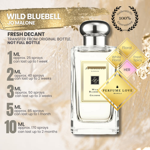 PERFUME DECANT Jo Malone Wild Bluebell Cologne