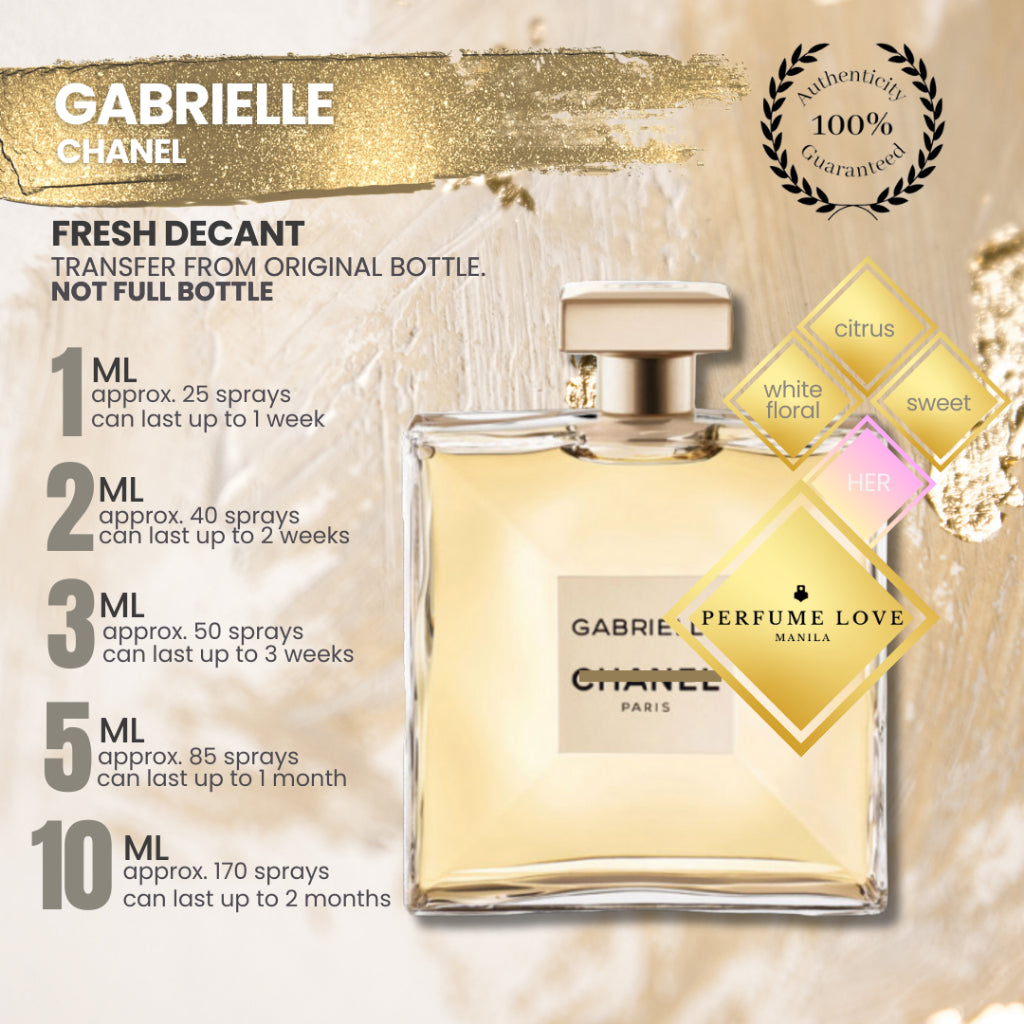 PERFUME DECANT Chanel Gabrielle Eau de Parfum