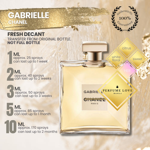 PERFUME DECANT Chanel Gabrielle Eau de Parfum