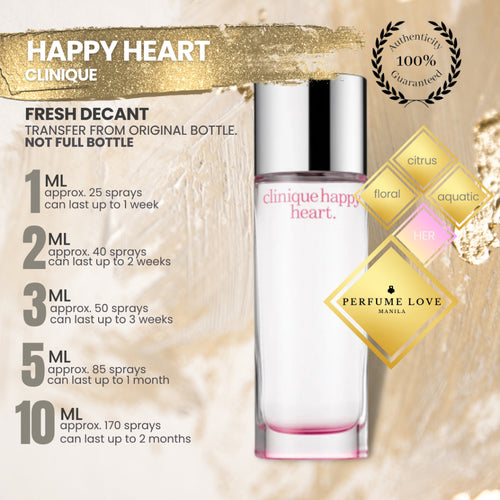 PERFUME DECANT Clinique Happy Heart