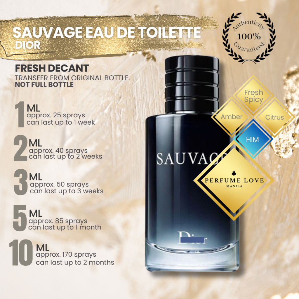 PERFUME DECANT Dior Sauvage Eau de Toilette