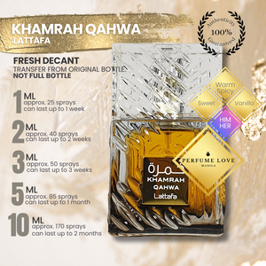PERFUME DECANT Lattafa Qahwa Eau de Parfum