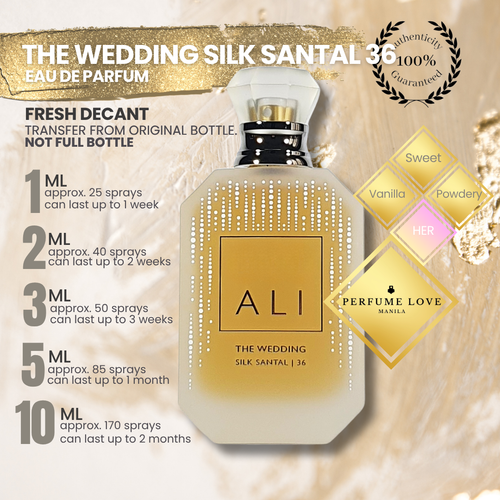 PERFUME DECANT Kayali The Wedding Silk Santal 36 Eau de Parfum
