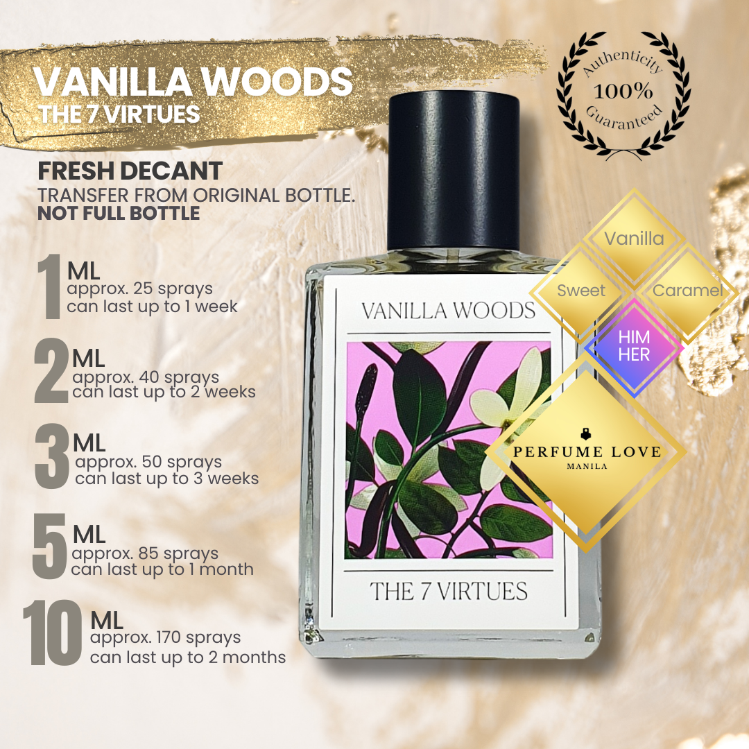 PERFUME DECANT The Virtues Vanilla Woods – Perfume Love Manila
