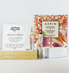 Aerin Mediterranean Honeysuckle and Mediterranean Honeysuckle Bloom 2ml perfume  vial