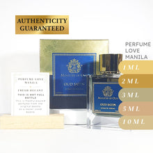 Load image into Gallery viewer, Ministry of Oud Oud Satin 1ml 2ml 3ml 5ml perfume decant