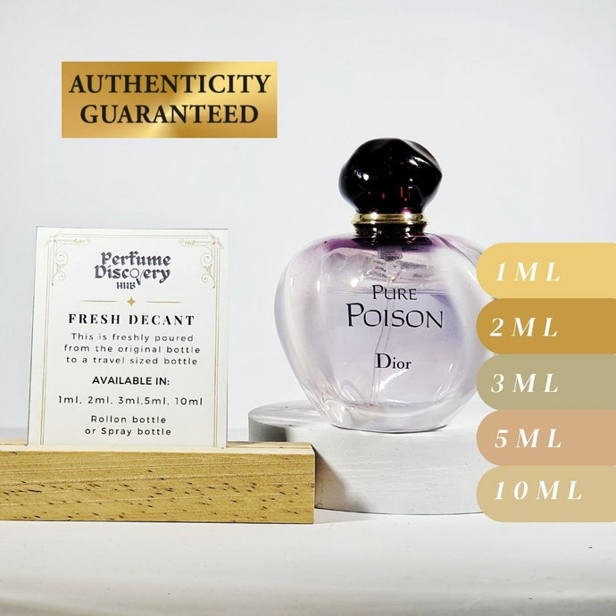 Dior Pure Poison eau de parfum perfume decant in 3ml 5ml 10 ml