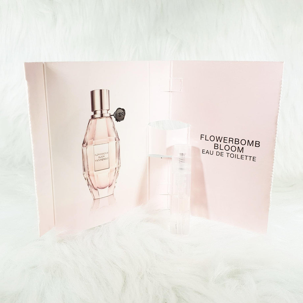 Viktor & Rolf Flowerbomb bloom perfume vial sample card