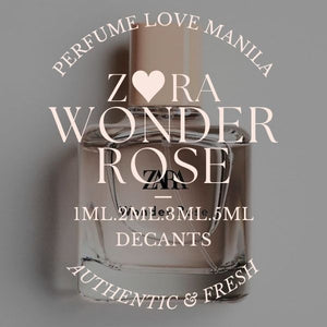 Zara Wonder Rose 1ml 2ml 3ml 5ml perfume decant