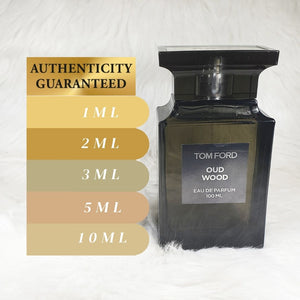 Tom Fórd Oud Wood Eau de parfum or intense perfume sample 1ml 2ml 3ml 5ml 10ml