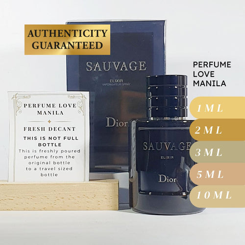 Decant Sauvage Elixir 1ml 2ml 3m 5ml perfume