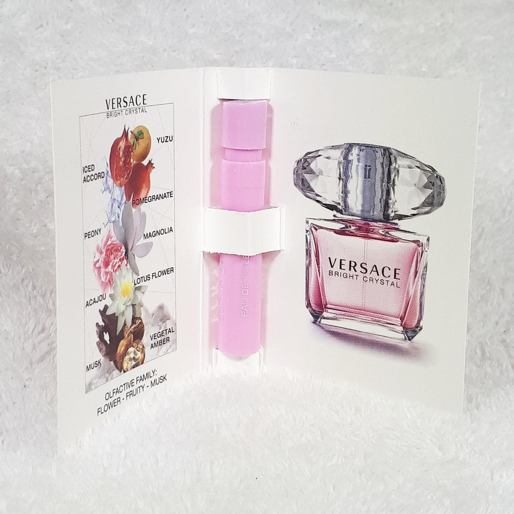 Versace Bright Crystal perfume sample vial