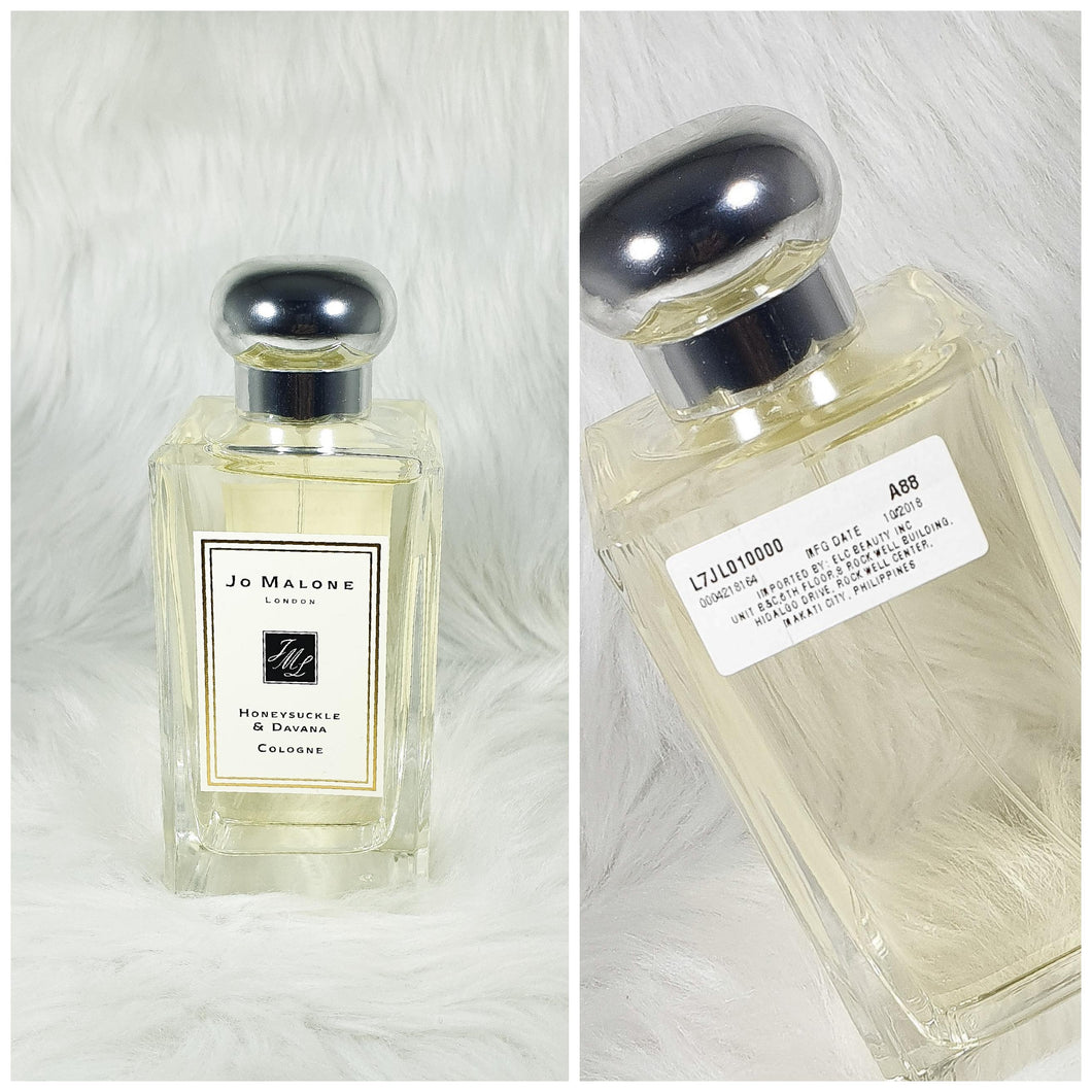 Jo malone Honeysuckle & davana 100 ml full bottle perfume without paper bag