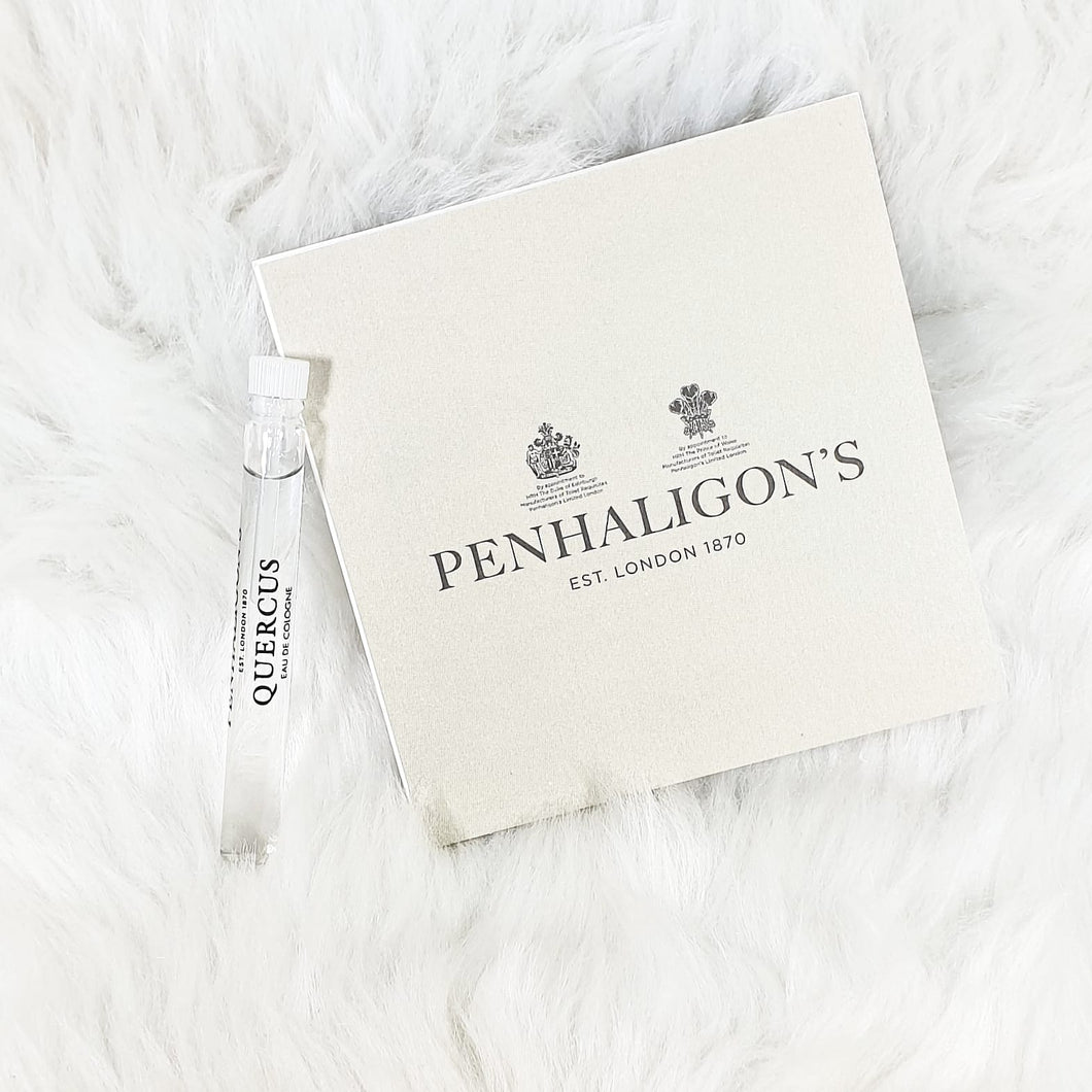 Penhaligon's Quercus perfume 2ml sample scent (1 vial only)